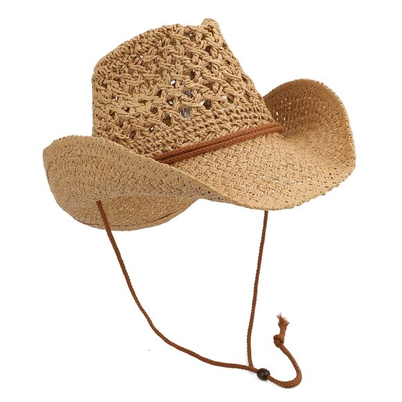 7268 Adult Sun Straw Western Cowboy Hat